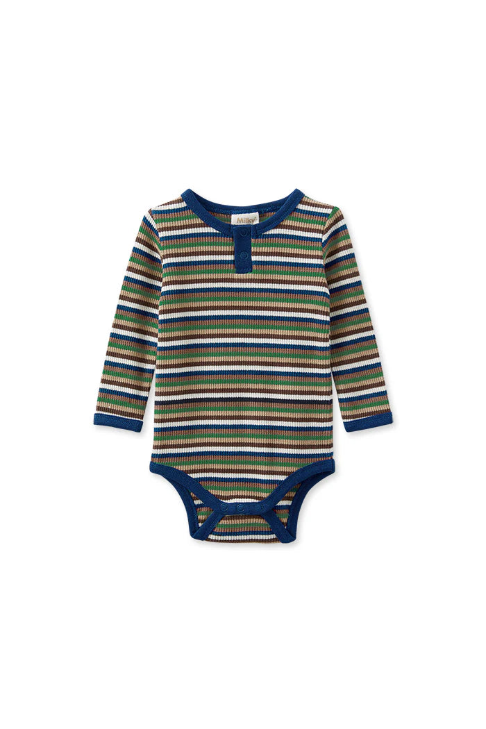 Milky - Waffle Stripe Bubbysuit