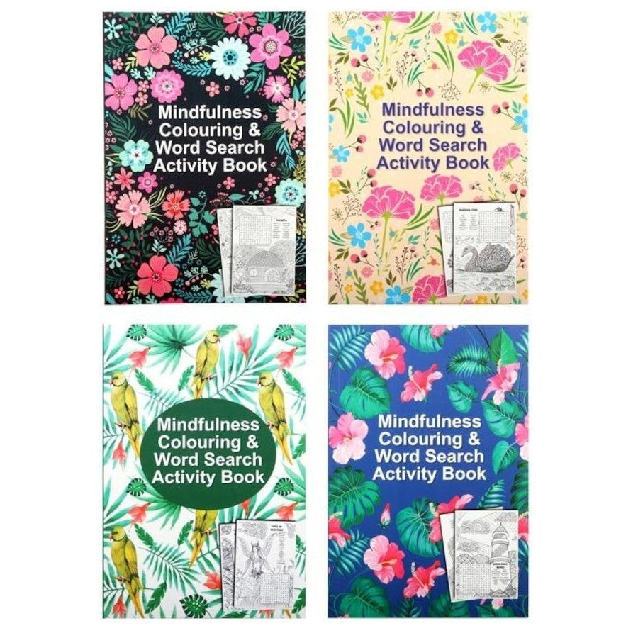 Mindfulness Colouring & Word Search Activity Book
