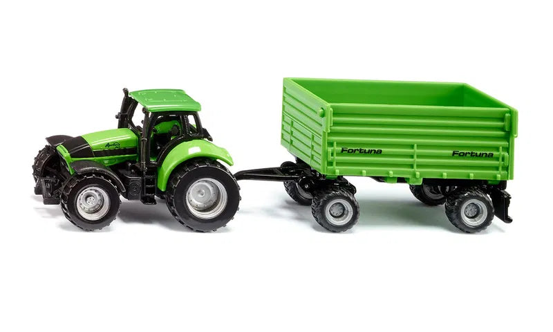 Siku - DEUTZ-FAHR with Fortuna 4-Wheel Trailer - SI1606