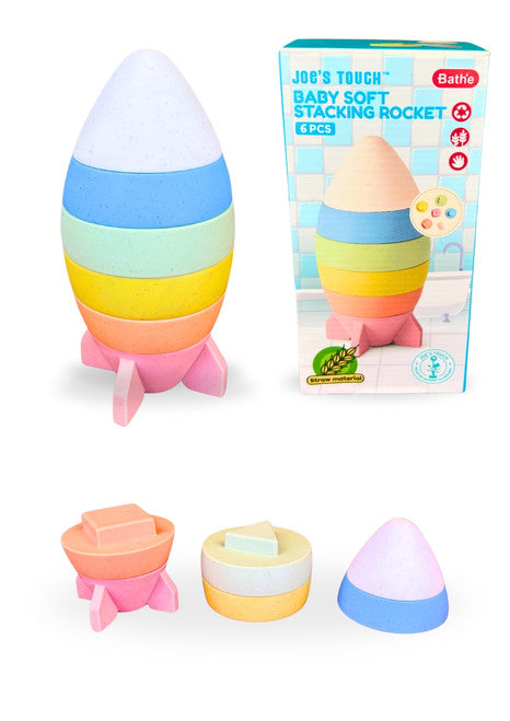 Soft Silicone Stacking Rocket