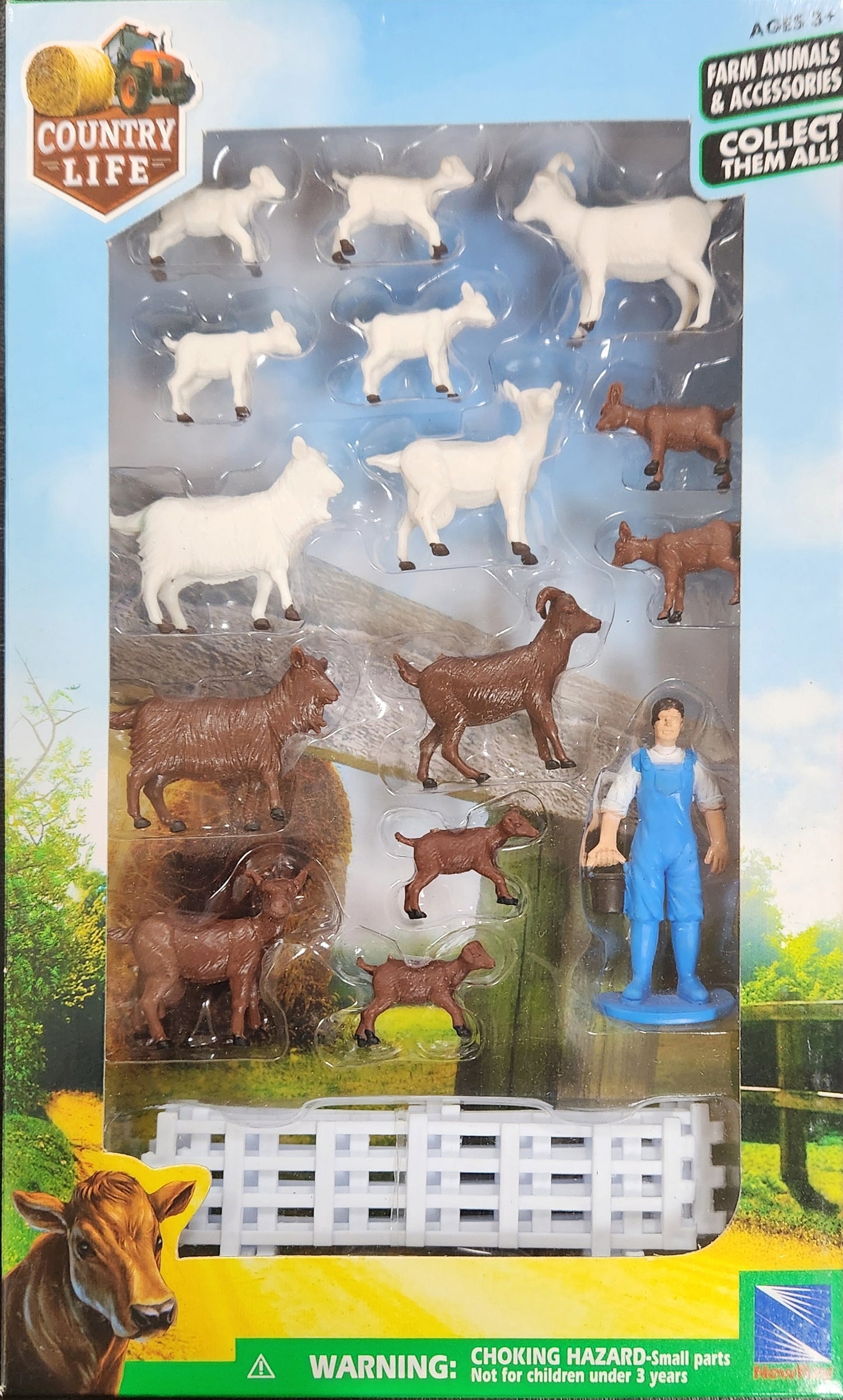 NewRay - Farmyard Animals Play Set Assorted