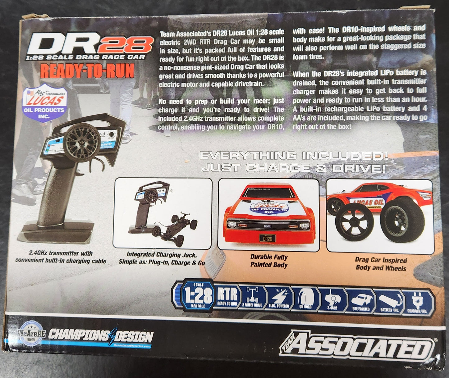 DR28 Lucas Oil Drag Race Car RTR