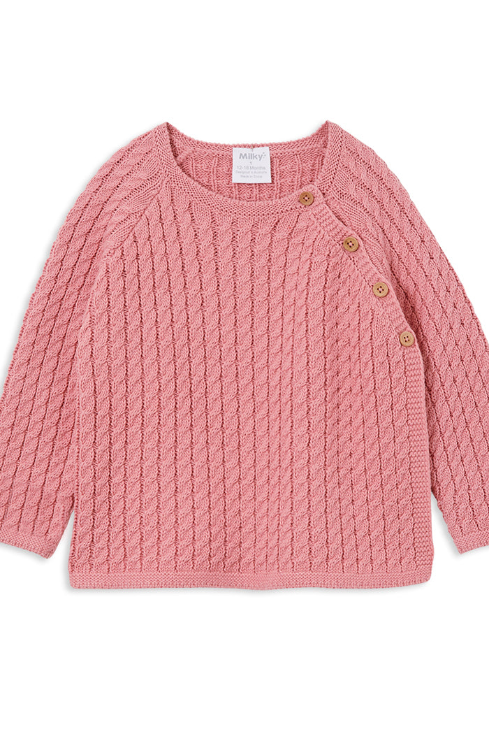 Milky - Rose Knit Cardigan