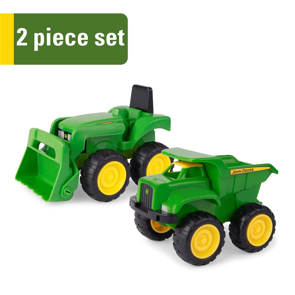 John Deere Sand Pit Vehicles 15cm 2 Pack