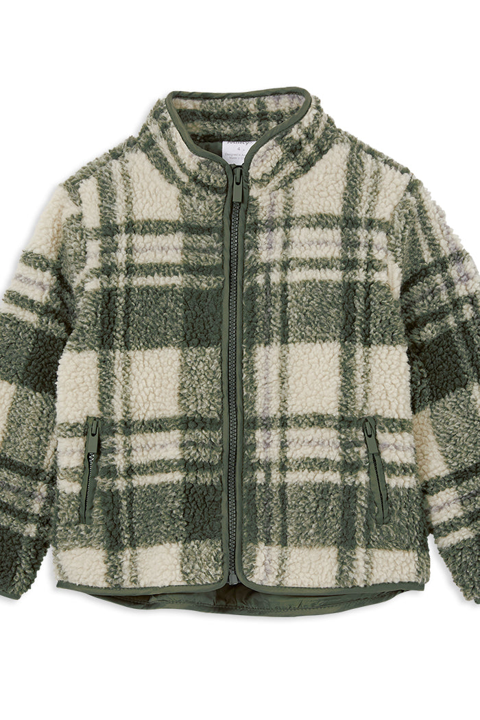 Milky - Check Sherpa Jacket