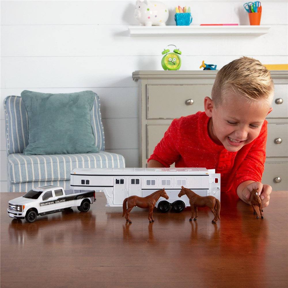 Big Roads - Ford F-350 Pickup with Horse Trailer 1:32