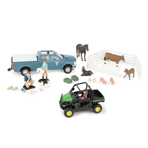 John Deere - 1:32 On The Farm Vet Set