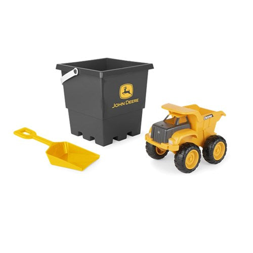 John Deere - 15cm Sand Pit Bucket Set - Yellow Dump Truck
