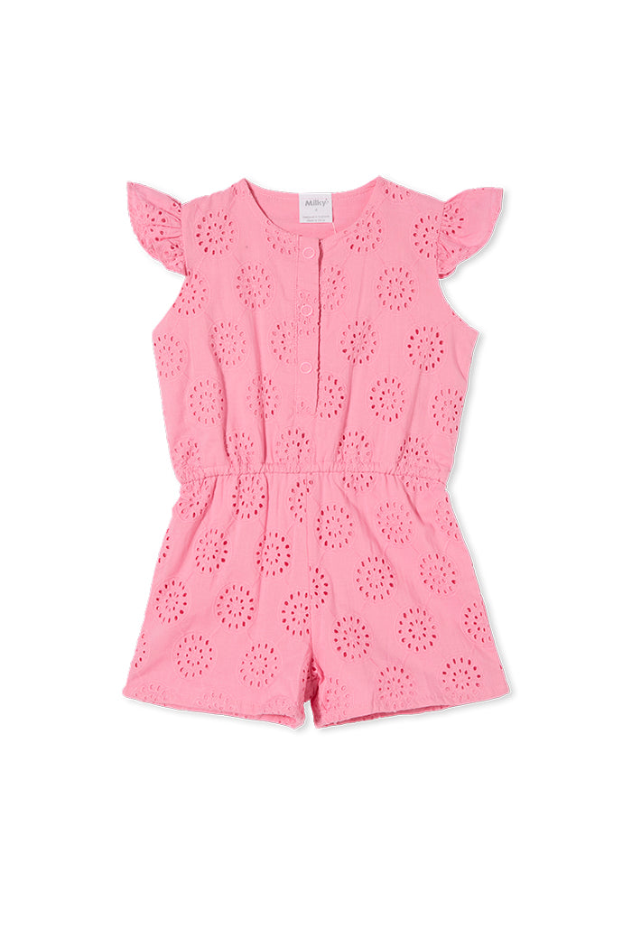 Milky - Broderie Playsuit