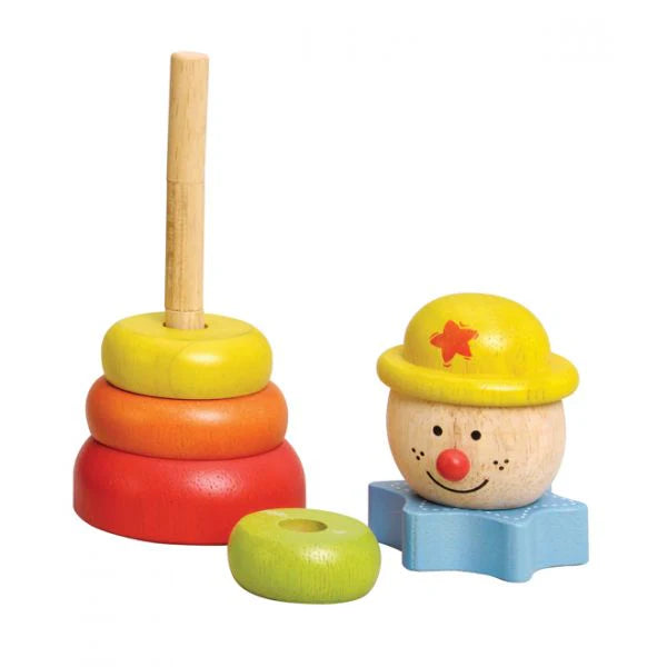 EverEarth - Wooden Stacking Clown