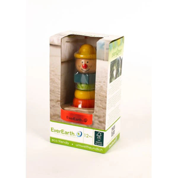 EverEarth - Wooden Stacking Clown