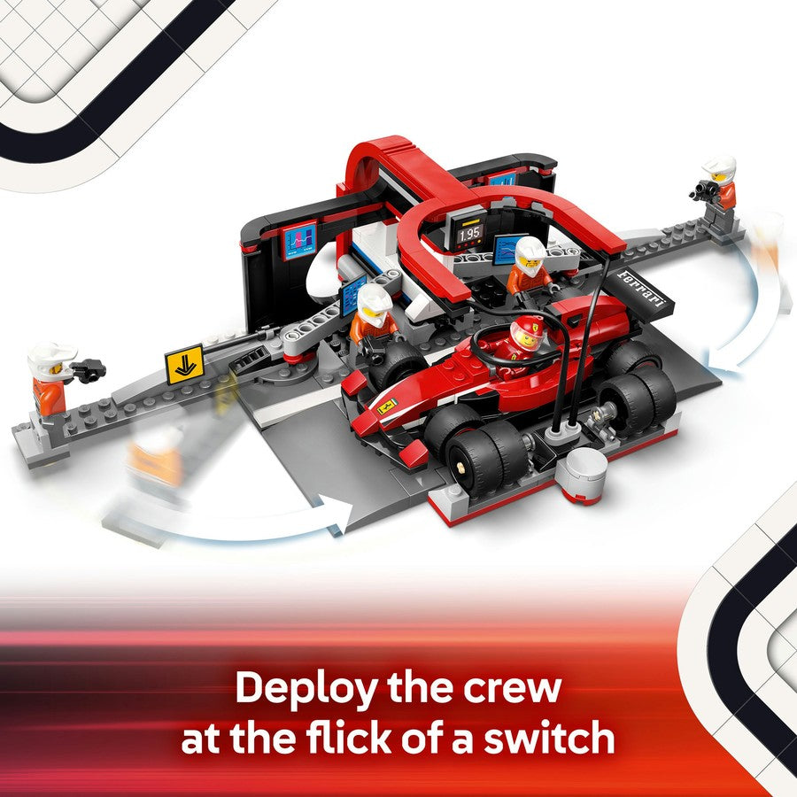 Lego City - F1 Pit Stop & Pit Crew with Ferrari Car 60443