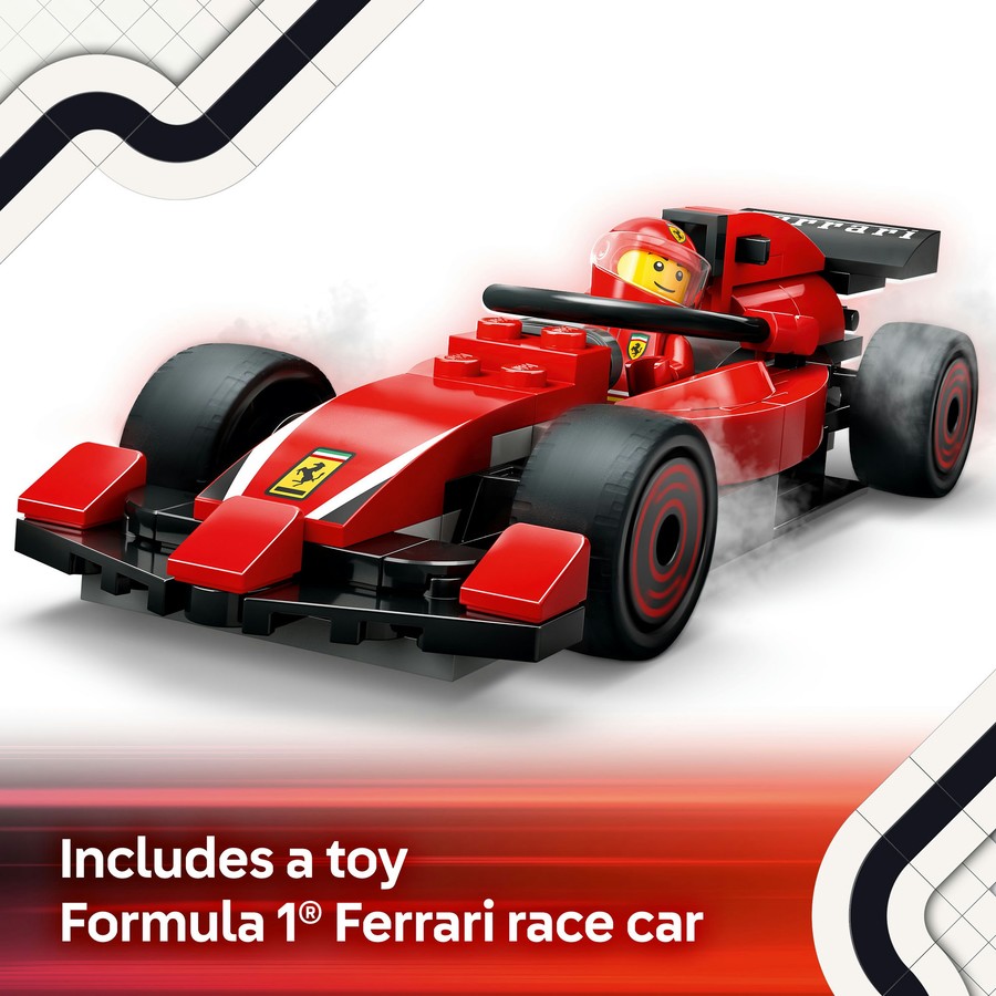 Lego City - F1 Pit Stop & Pit Crew with Ferrari Car 60443