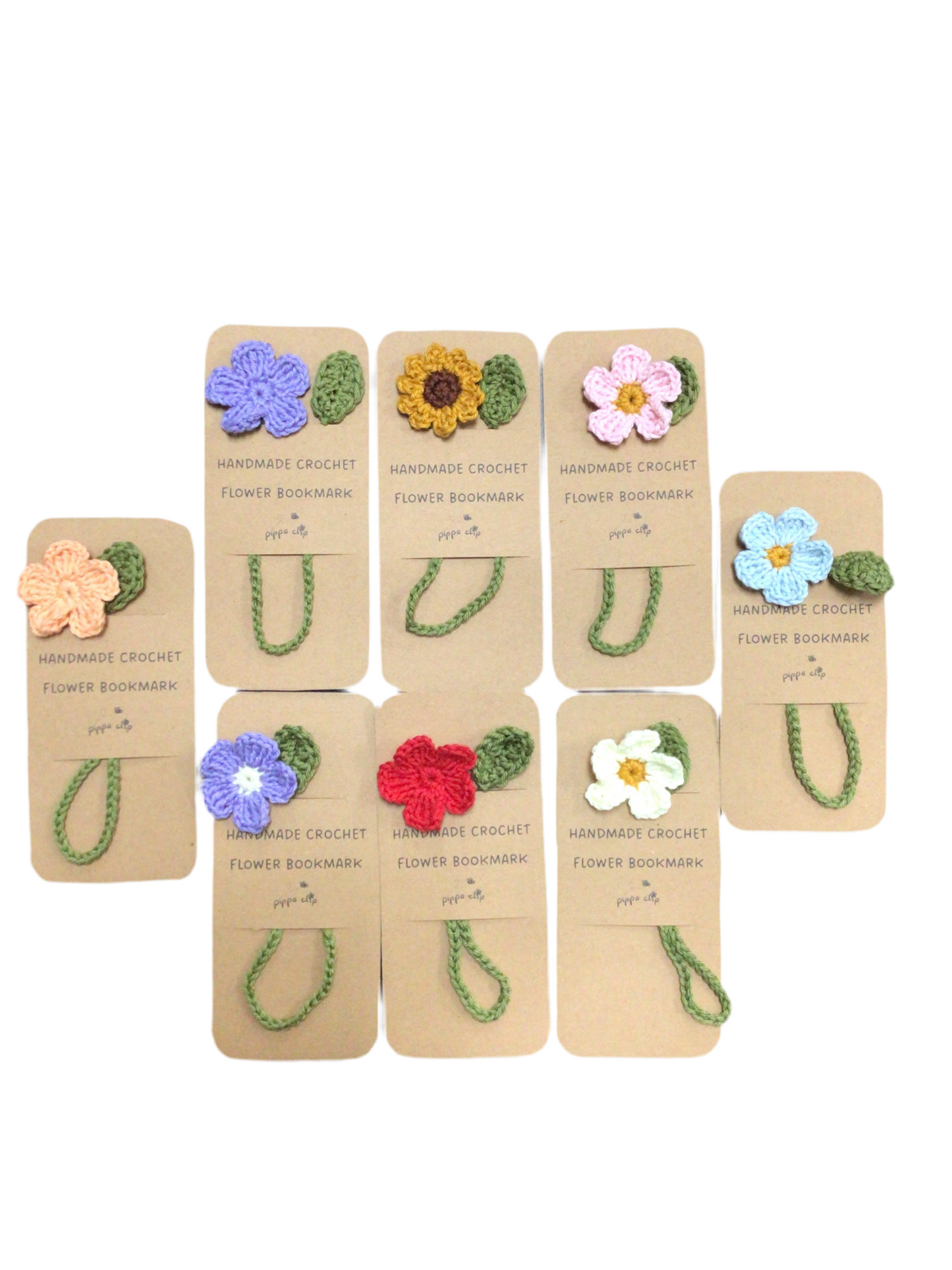 Julie Flowers - Crochet Flower Bookmarks