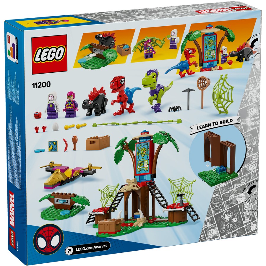 Lego Marvel - Spidey and Gobby's Raptor Battle at Tree House HQ 11200