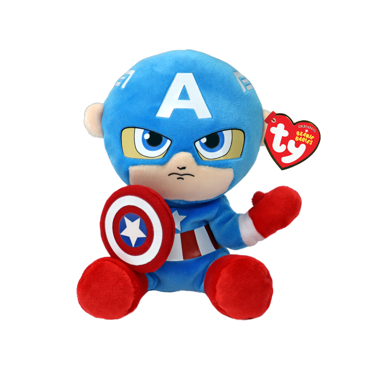 TY - Marvel CAPTAIN AMERICA Beanie Babies Regular