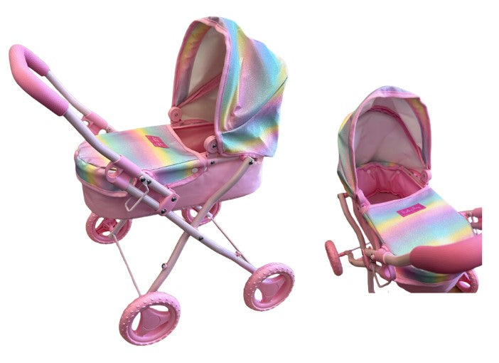 Sally Fay - Rainbow Medium Dolls Pram