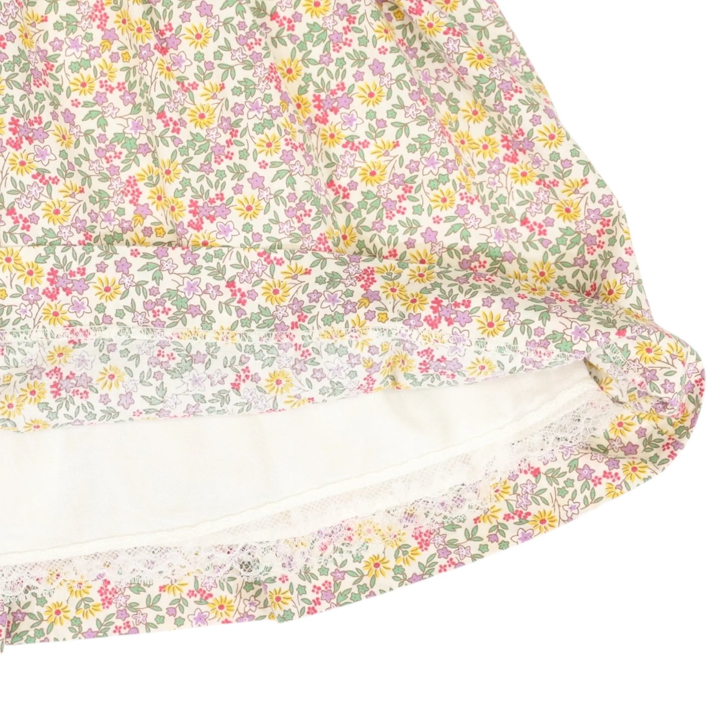 Korango - Frill Smocked Dress Yellow Floral