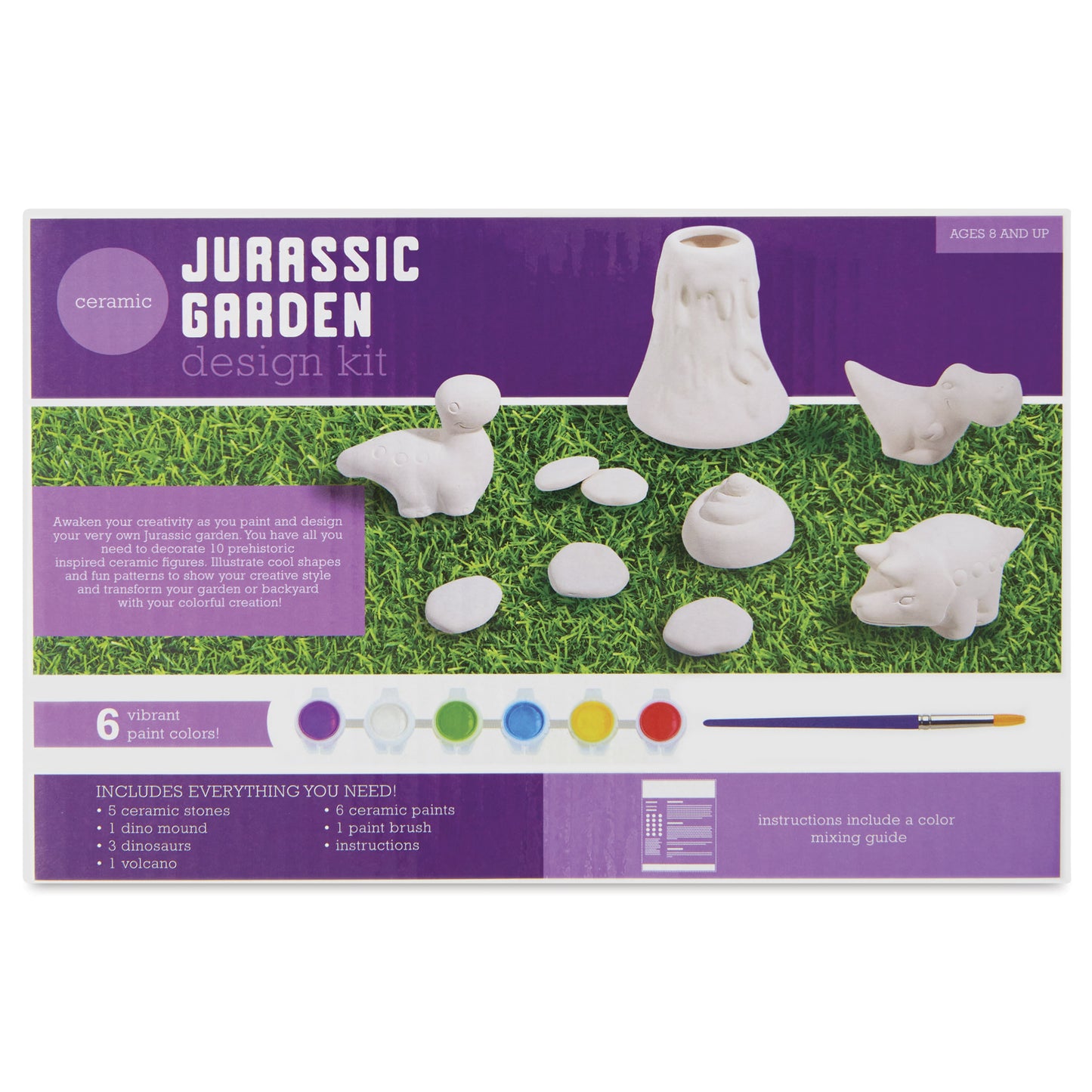 Ankler Art - Paint Your Own Garden Design Kit - Jurassic Garden