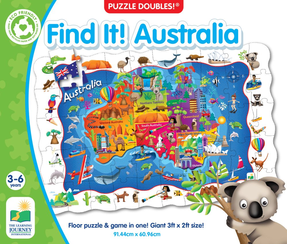 Puzzle Double : Australia Floor Puzzle & Game