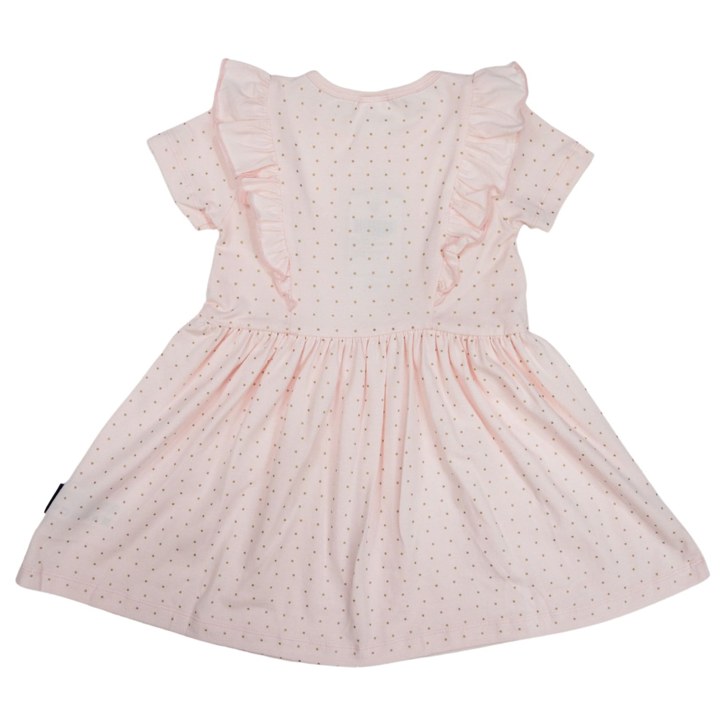Korango - Cotton Dress Pink Gold Spot