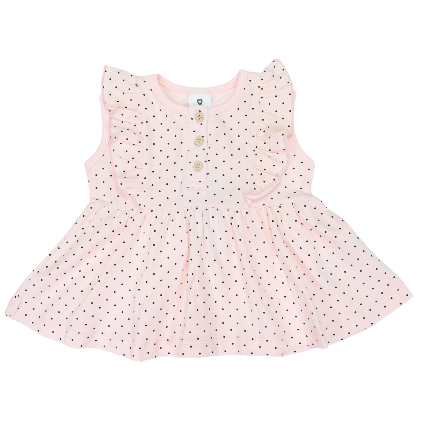 Korango - Cotton Stretch Spot Blouse - Light Pink