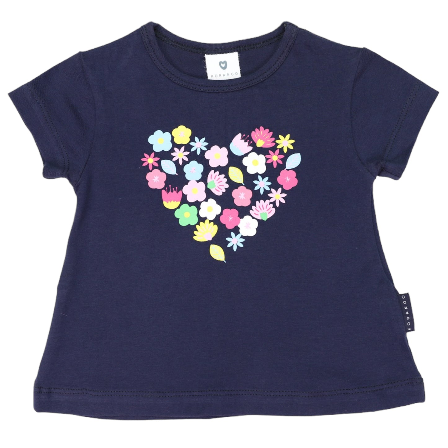 Korango - Flower Heart Print Top