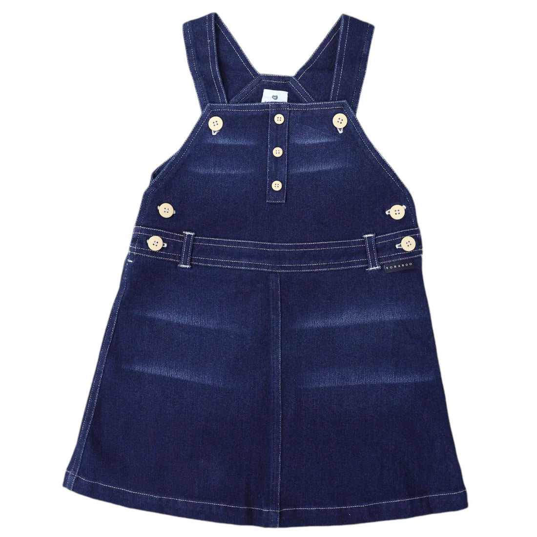Korango - Denim Pinafore - Dark Wash