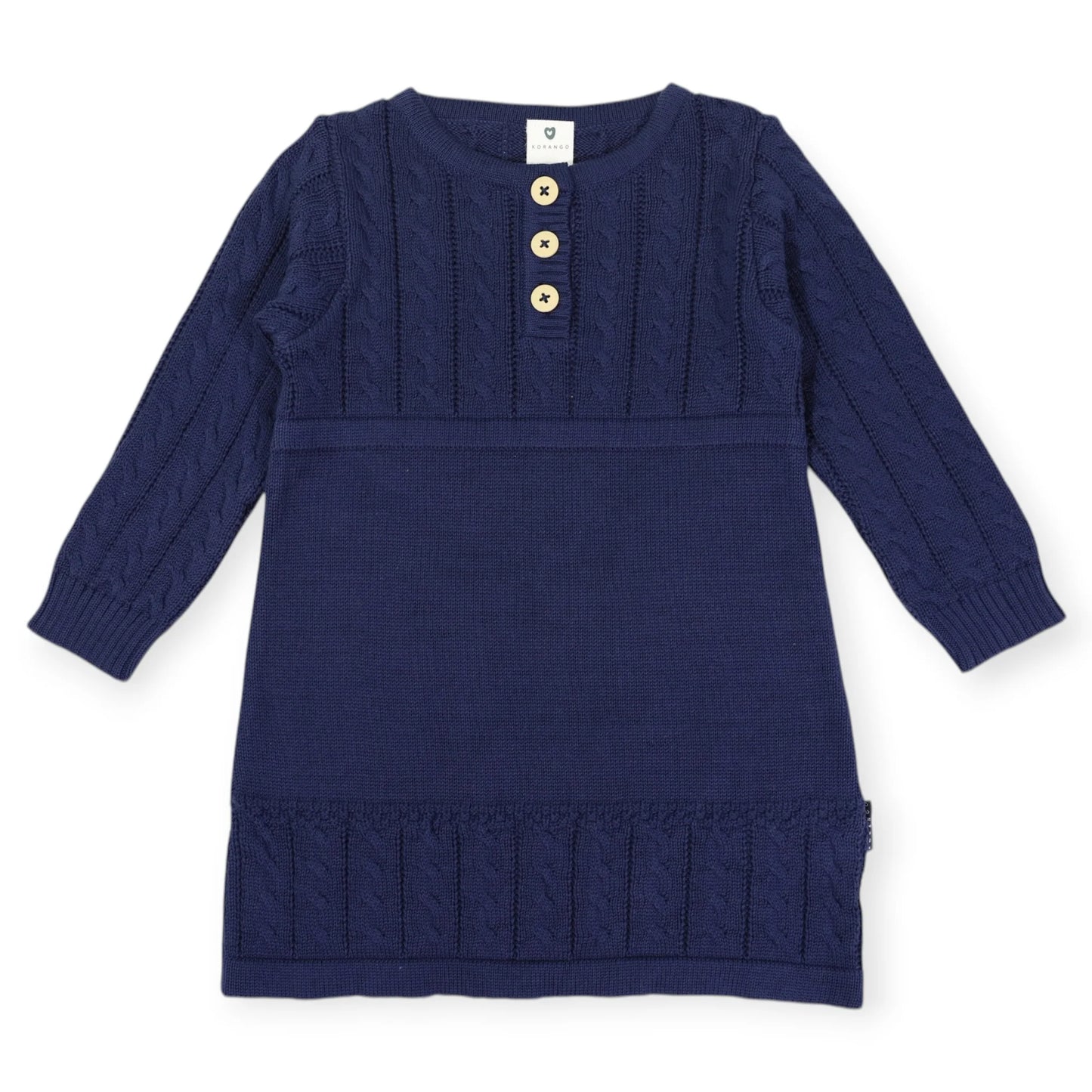 Korango - Cable Knit A-Line Dress