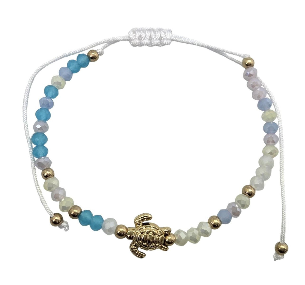 Naturally Design - Glass Beads with Turtle Charm