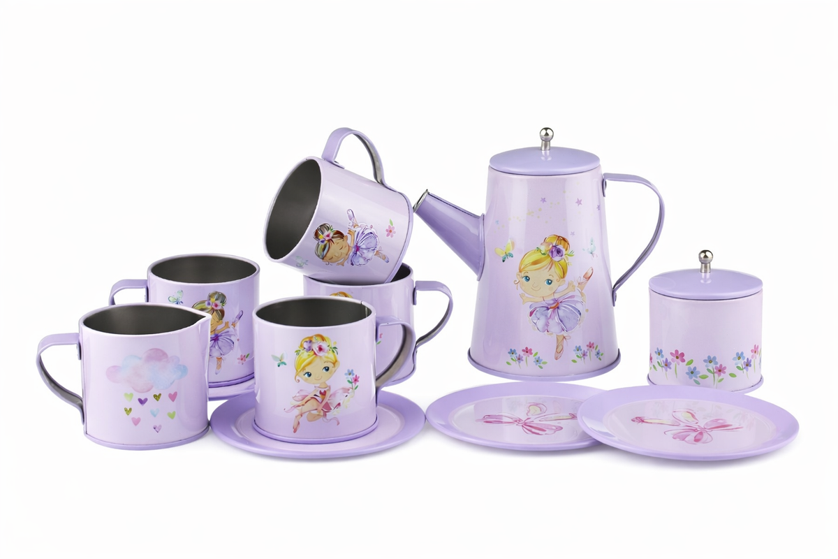 Ballerina Tin Tea Set 13pcs