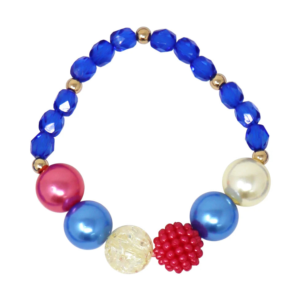 Pink Poppy - Disney Princess Snow White Pendant Stretch Beaded Necklace & Bracelet