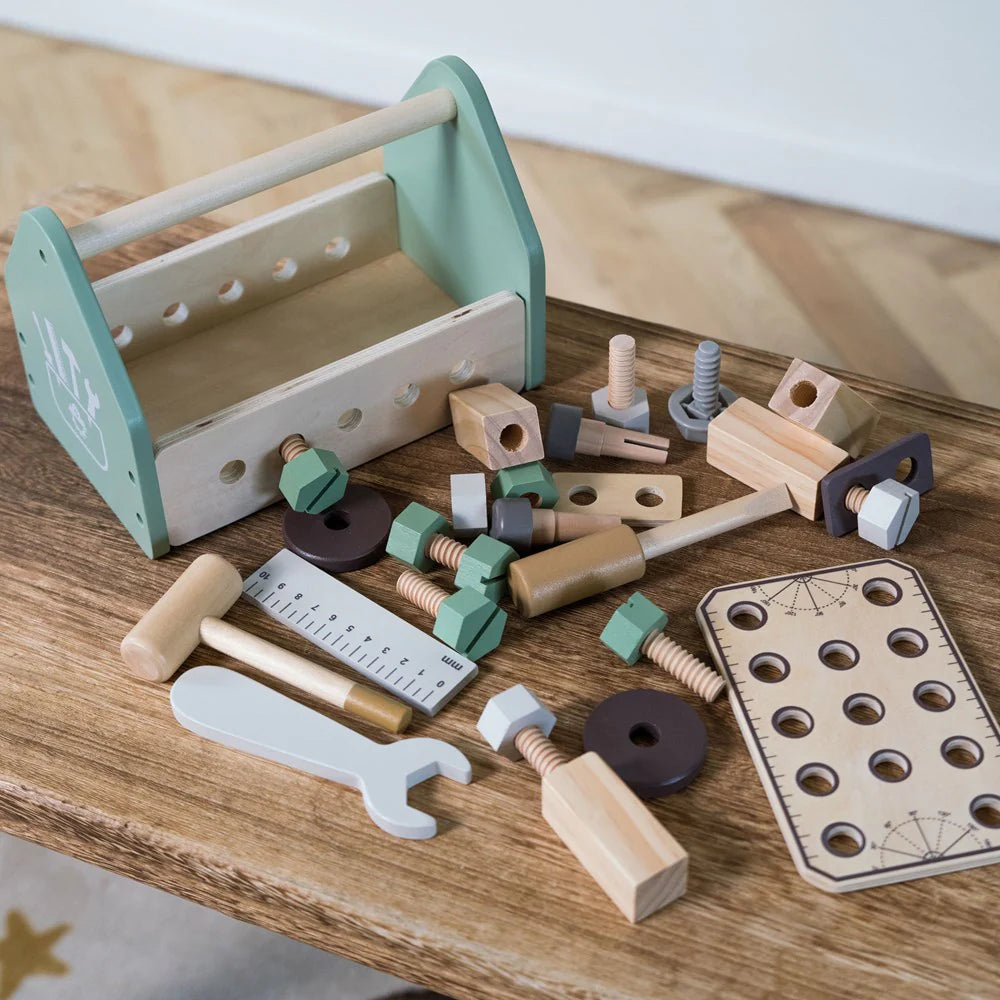 Dantoy - Playful Wood - Toolbox 26 pc