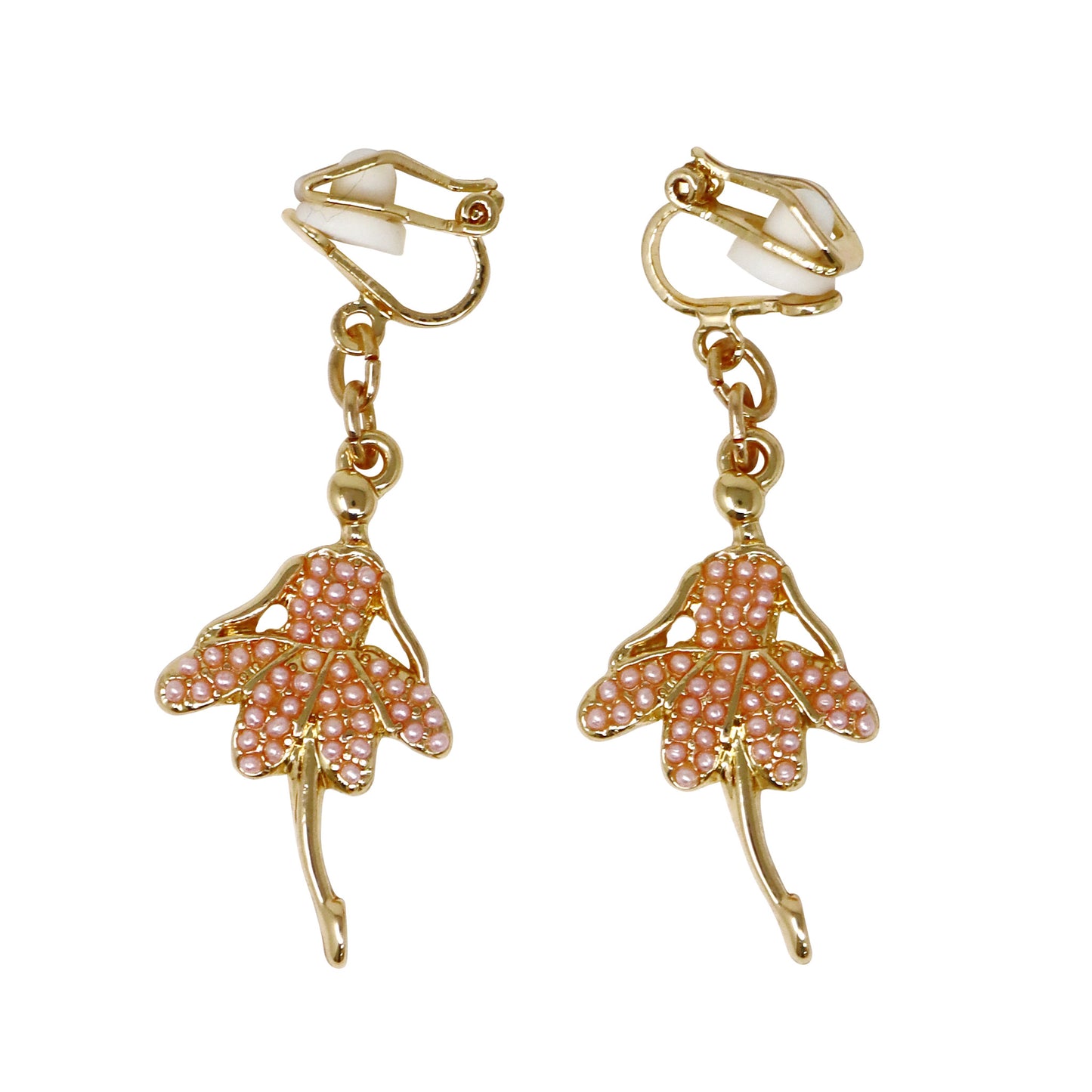 Pink Poppy - Ballerina Clip-on Earrings