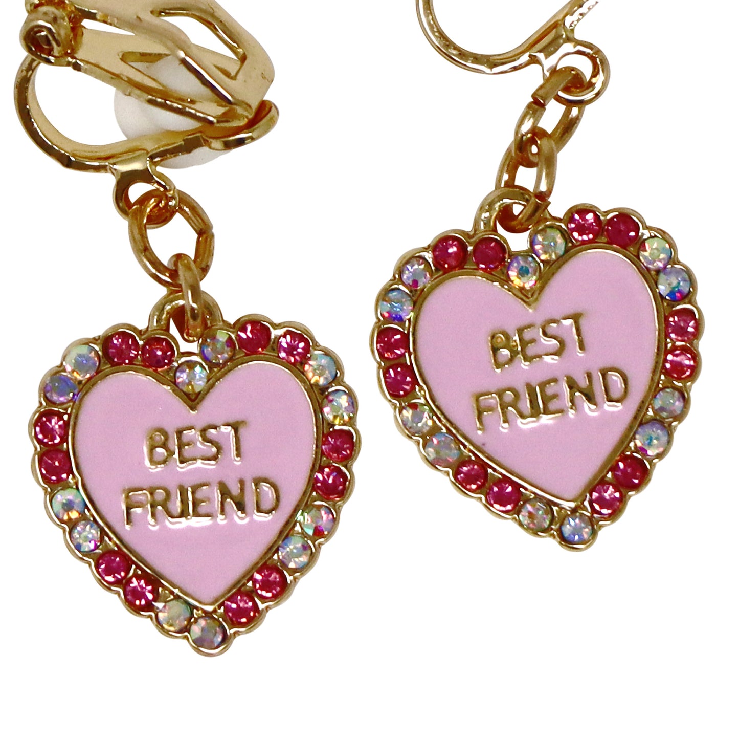 Pink Poppy - Best Friend Clip-on Earrings