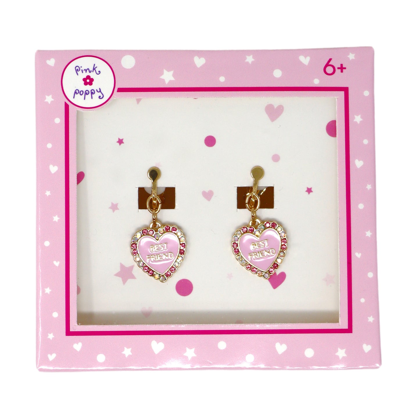 Pink Poppy - Best Friend Clip-on Earrings