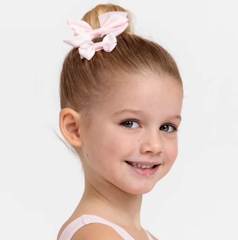 Flo - Small & Medium Clip Bow Set - Pink