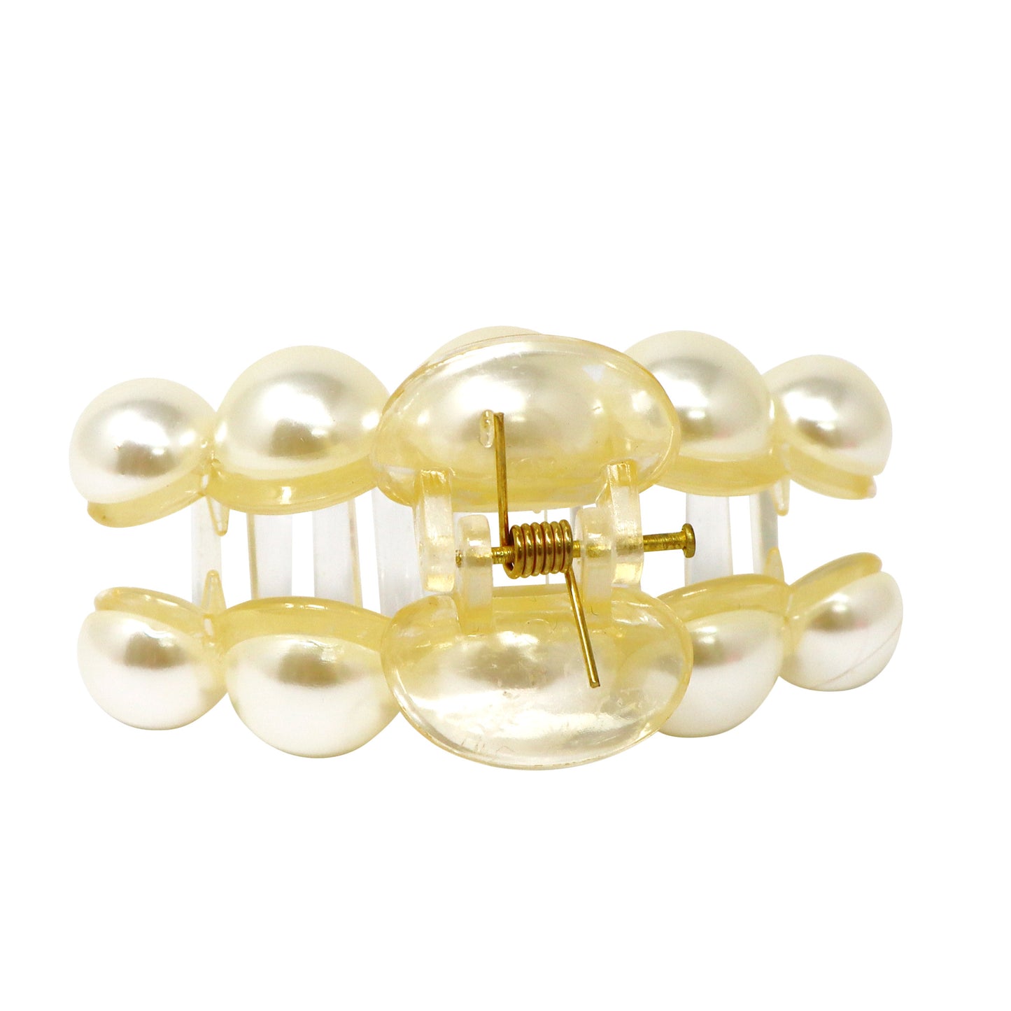 Pink Poppy - Pearl Claw Clip