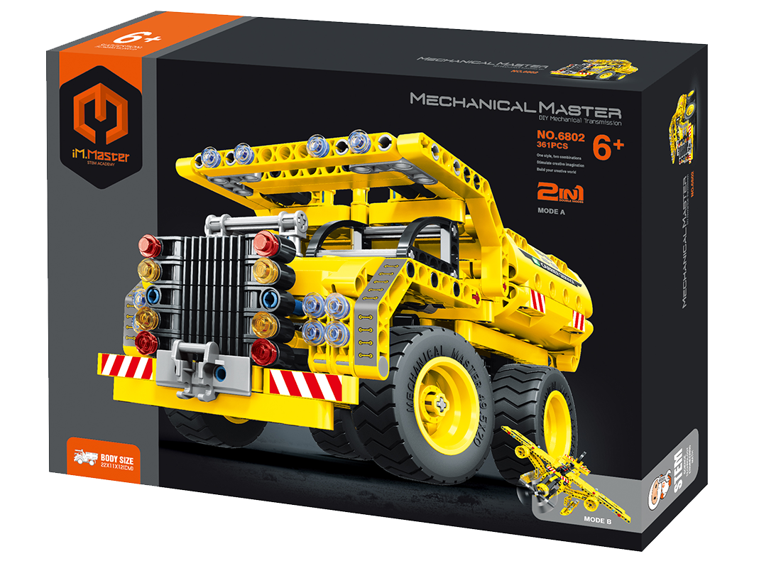 Mechanical transmission - Engineering dump truck & aircraft 2 with 1 - 361PCS