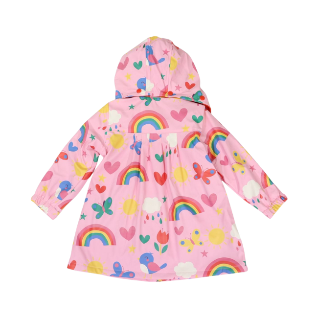 Korango - Spring Rainbow Raincoat - Pink