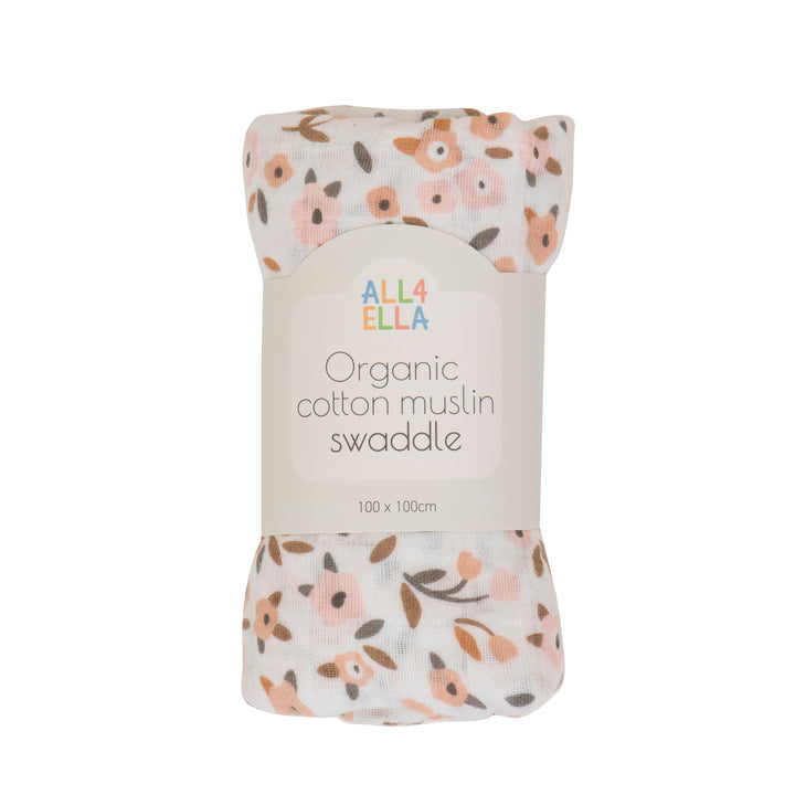 All4Ella - ORGANIC Cotton Muslin Swaddle