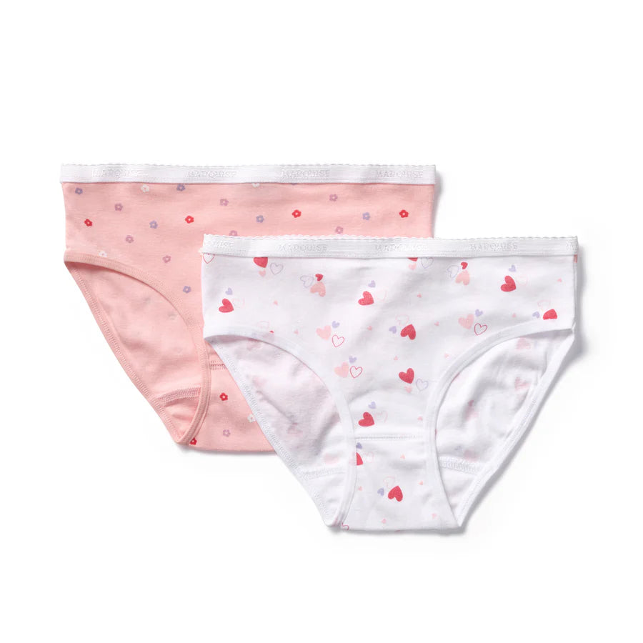 Marquise Underwear - Hearts & Floral Underwear 2 Pack