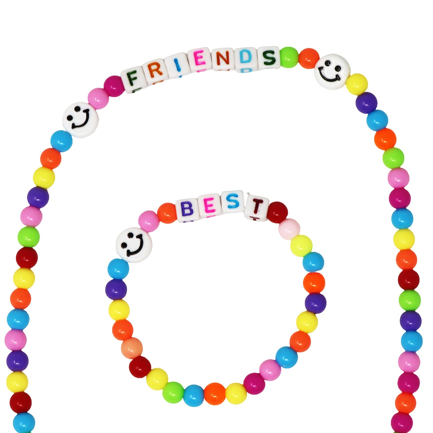 Pink Poppy - Best Friends Letter Necklace & Bracelet Set