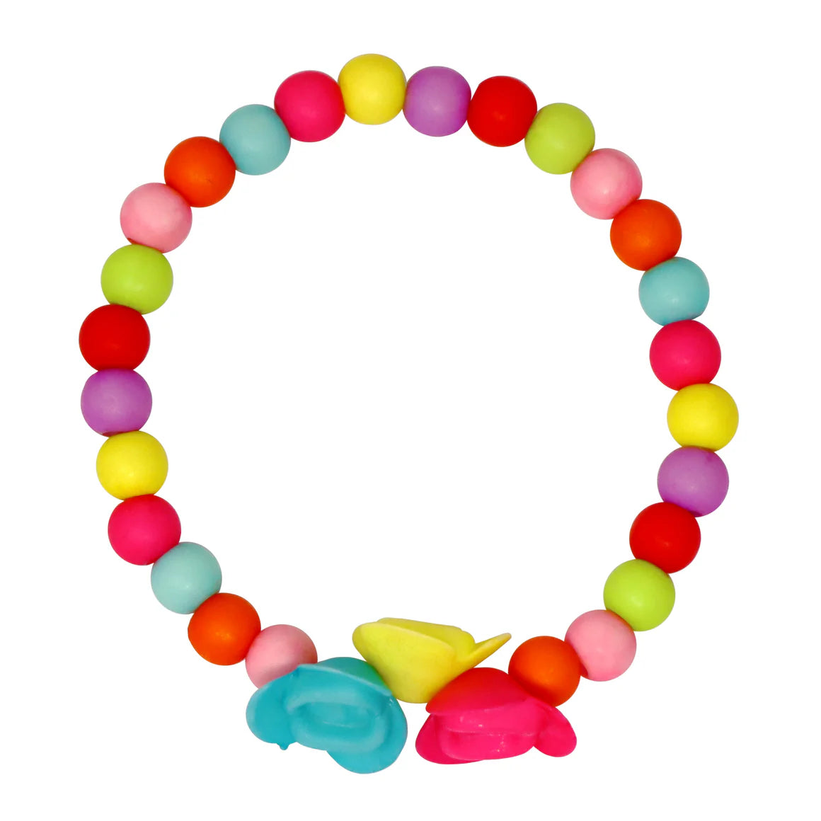 Pink Poppy - Vibrant Roses Flower Necklace and Bracelet Set