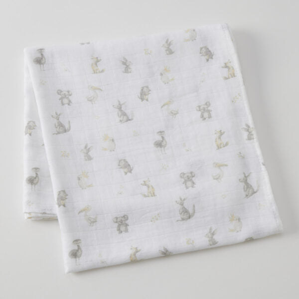 Jiggle & Giggle - Little Aussie Critters Muslin Wrap