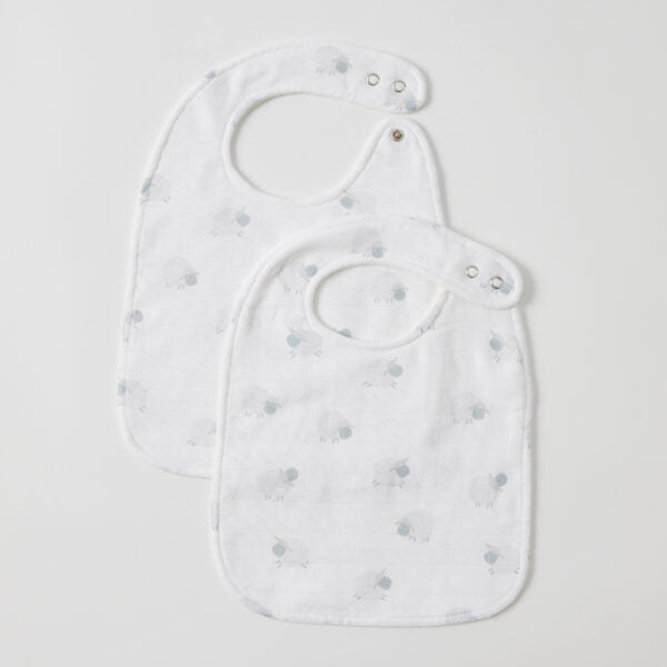 Jiggle & Giggle - In the Meadow Muslin Bib Set of 2