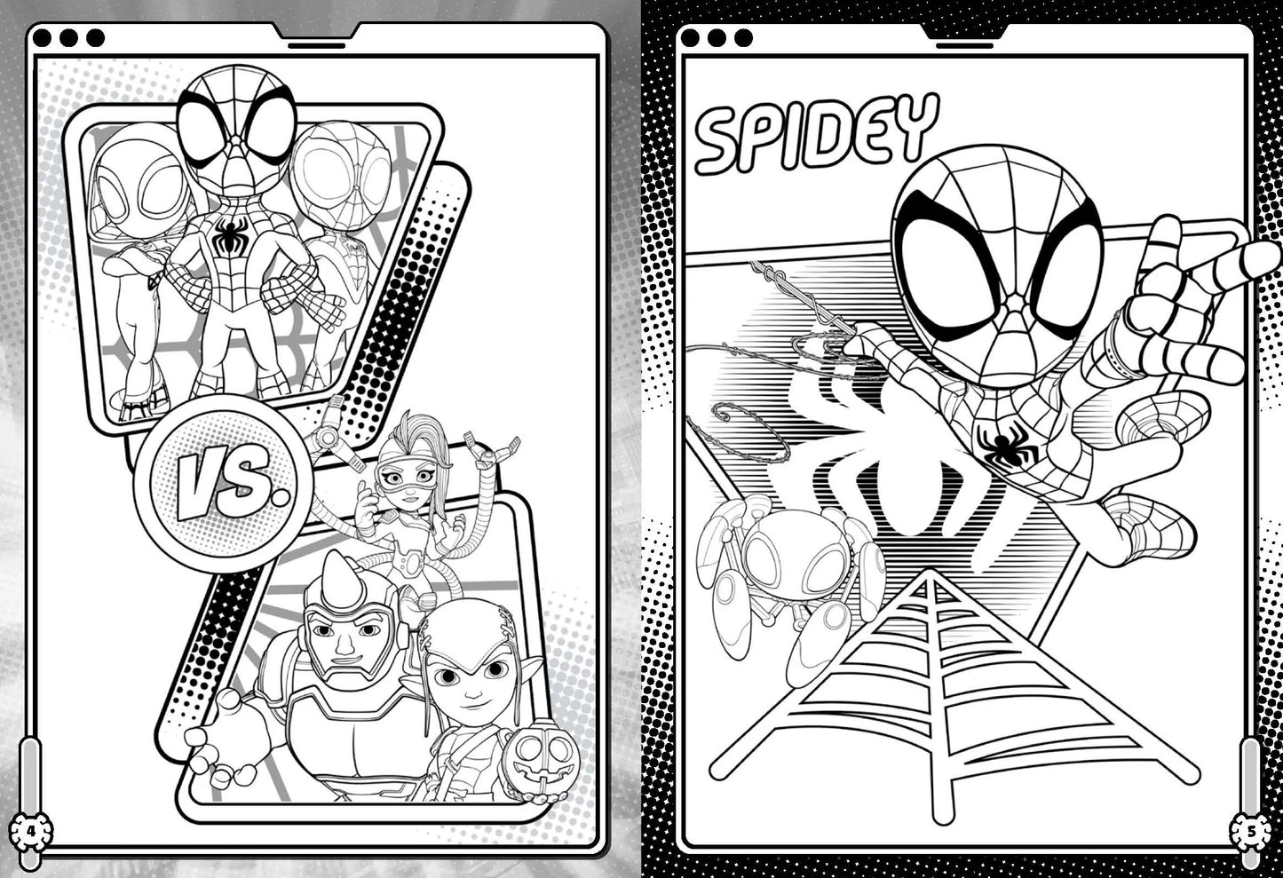 Spidey and His Amazing Friends Colouring Book - Glow Webs Glow