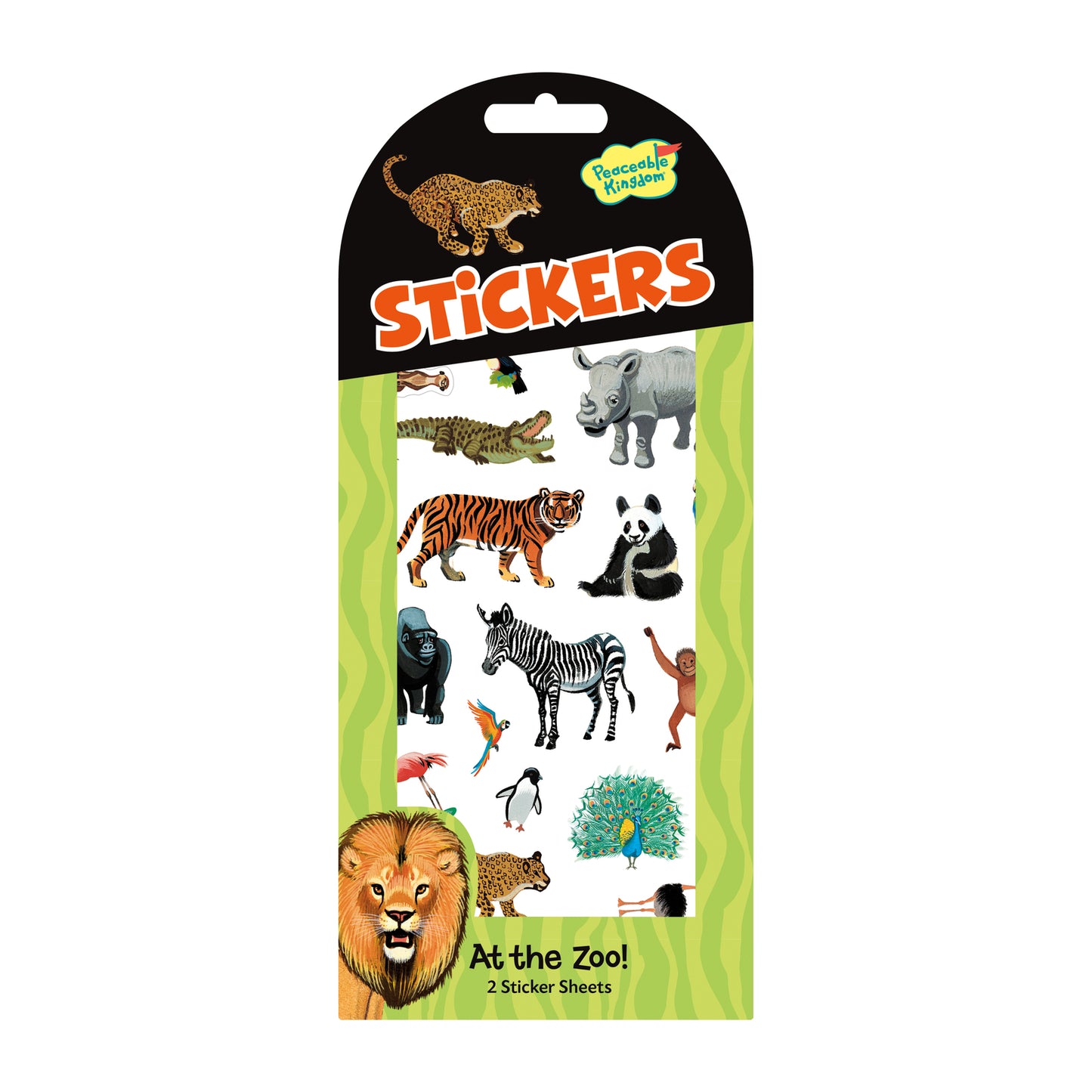 Peaceable Kingdom Stickers - AT THE ZOO STK175