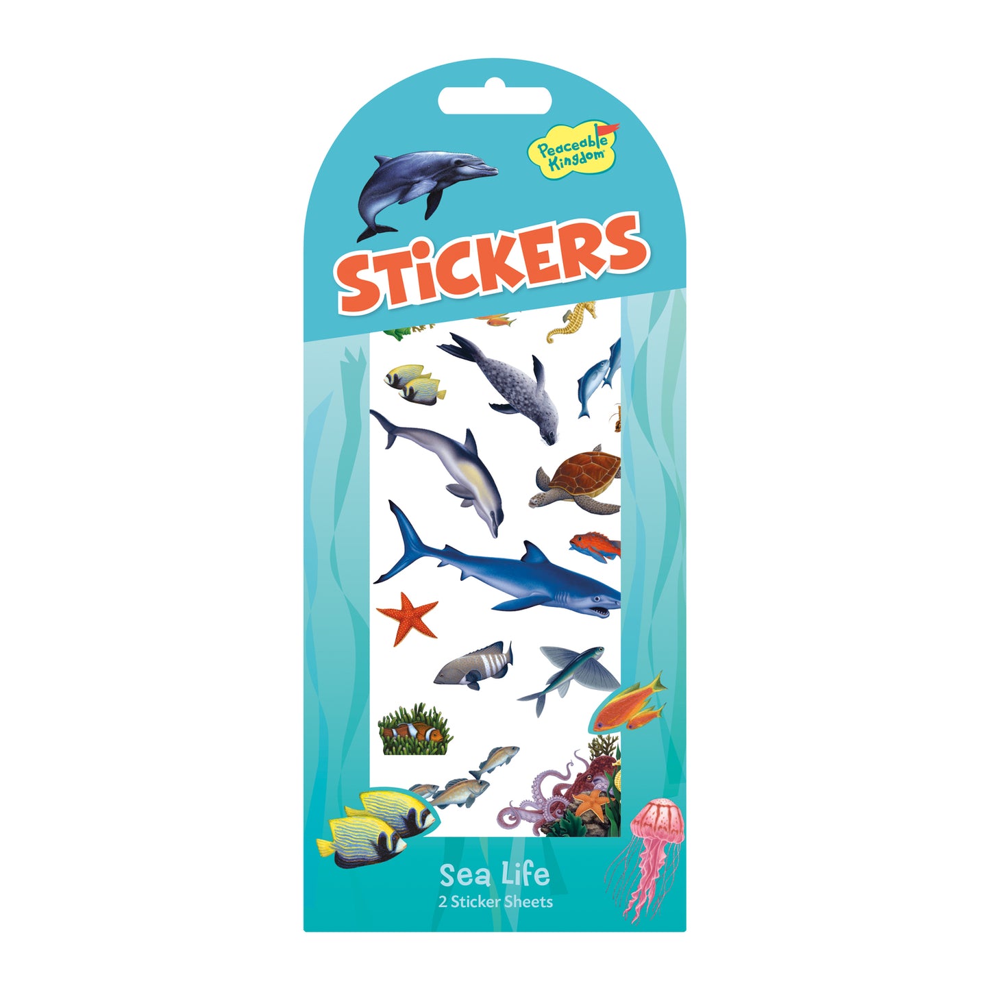 Peaceable Kingdom Stickers - SEA LIFE STK19