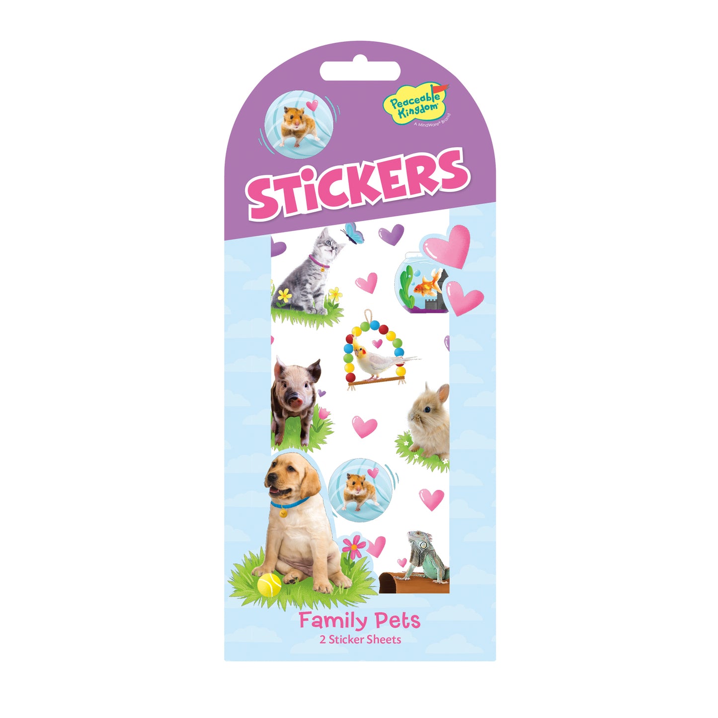 Peaceable Kingdom Stickers - FAMILY PETS STK237